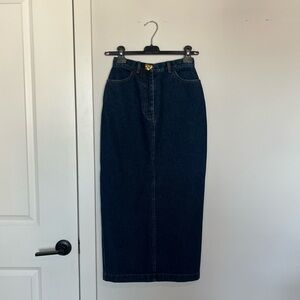 Oscar de la Renta Denim Pencil Dress
